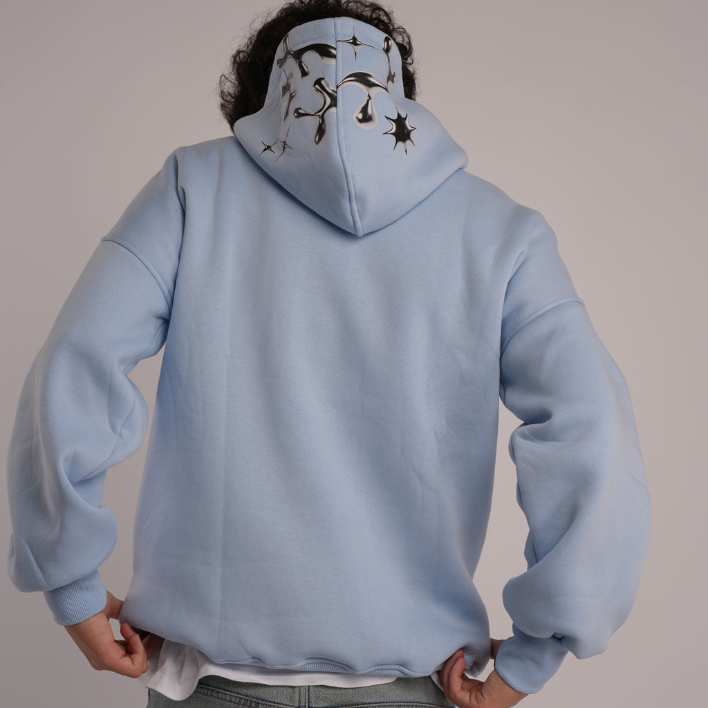 Culture hoodie with logo on the chest with a custom hood.